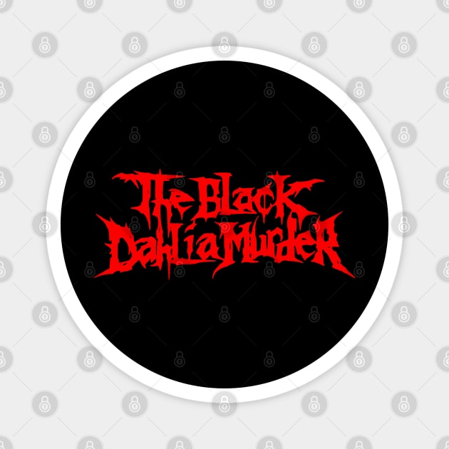 THE BLACK DAHLIA METAL HEAD Magnet by TOSSS LAB ILLUSTRATION